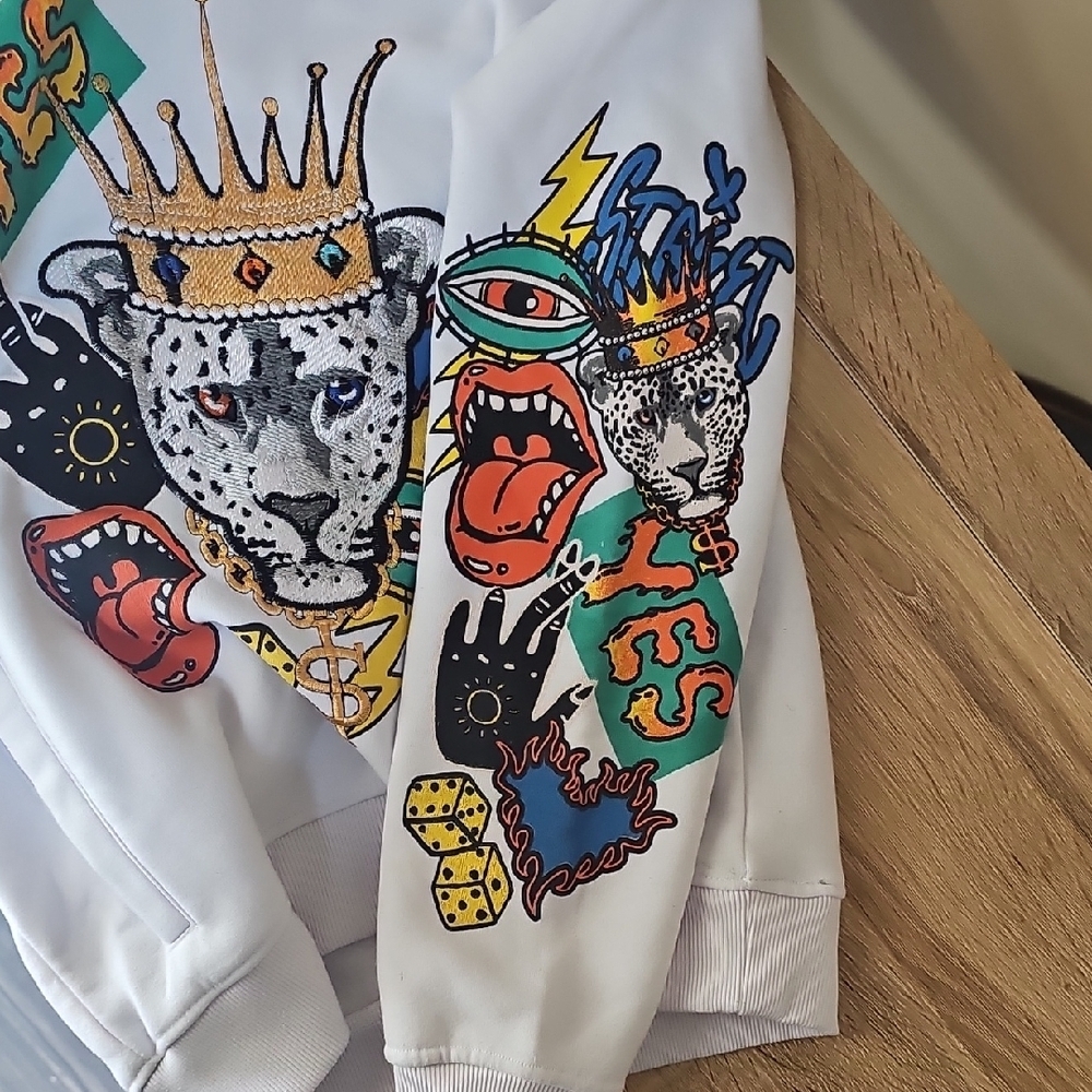 Switch Youth Graphic Hoodie with Embroidered And Printed Design Size M (8-10) - Picture 3 of 9